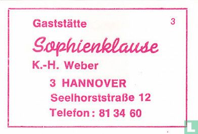 Gaststätte Sophienklause - K.-H. Weber