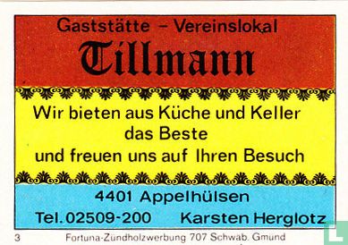 Gaststätte - Vereinslokal Tillmann