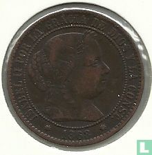 Spanien 2½ Centimo de Escudo 1868 (7-zackige Stern) - Bild 1