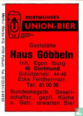 Union-Bier Gaststätte Haus Göbbeln - Egon Iburg