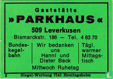 Gaststätte "Parkhaus"