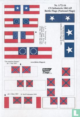 CS Infanterie 1861-65 Battle Flags (National Flags)
