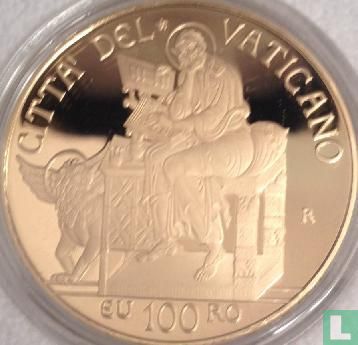 Vatican 100 euro 2014 (PROOF) "St. Mark the Evangelist" - Image 2