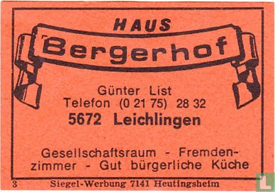 Haus Bergerhof - Günter List