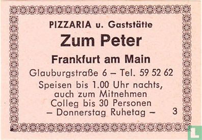 Pizzaria u. Gaststätte Zum Peter