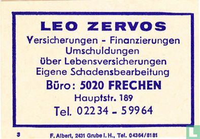 Leo Zervos - Versicherungen