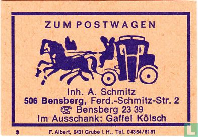 Zum Postwagen - A. Schmitz