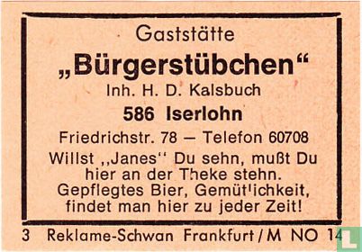 "Bürgerstübchen" - H.D. Kalsbuch