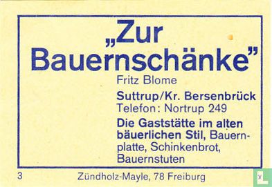 "Zur Bauernschänke" - Fritz Blome