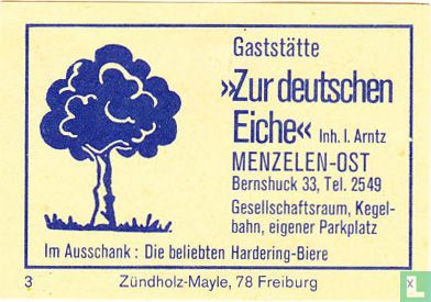 Gaststätte "Zur deutschen Eiche" - I. Arntz