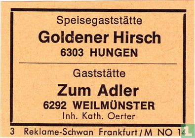 Goldener Hirsch - Zum Adler - Kath. Oerter