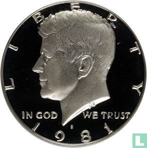 United States ½ dollar 1981 (PROOF - type 1) - Image 1
