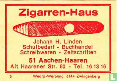 Zigarren-Haus - Johann H. Linden