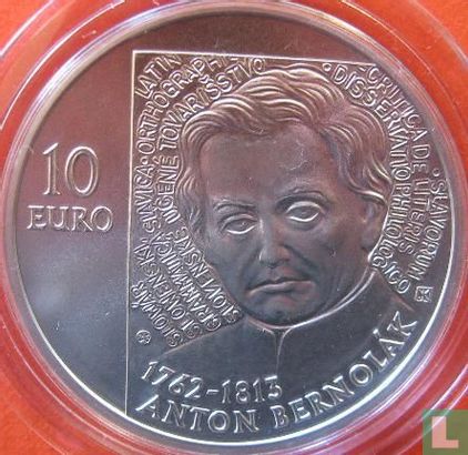 Slovaquie 10 euro 2012 "250th anniversary of the birth of Anton Bernolák" - Image 2
