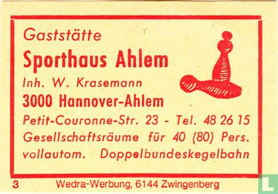 Sporthaus Ahlem - W. Krasemann