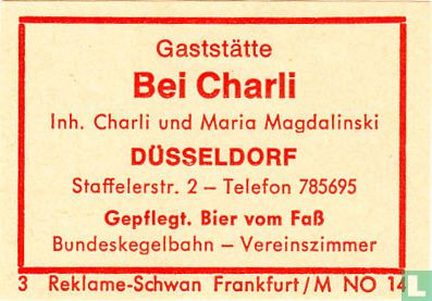 Gaststätte Bei Charli - Charli und Maria Magdalinski