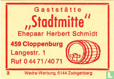 Gaststätte "Stadtmitte" - Herbert Schmidt