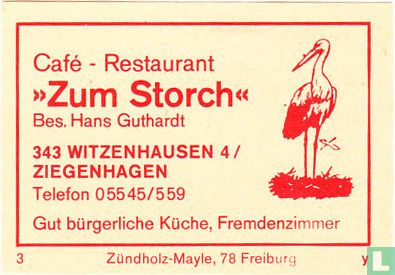 "Zum Storch" - Hans Guthardt