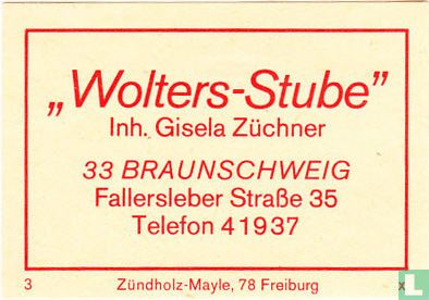 "Wolters Stube" - Gisela Züchner