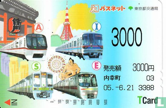 T-Card Treinen3000