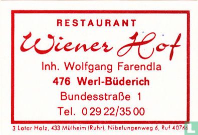 Restaurant Wiener Hof - Wolfgang Farendla