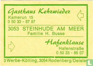 Gasthaus Kehrwieder - Fam. H. Busse