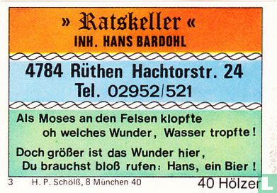 "Ratskeller" - Hans Bardohl