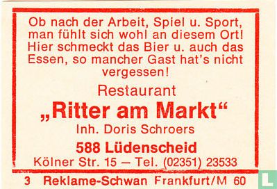 Restaurant "Ritter am Markt" - Doris Schroers