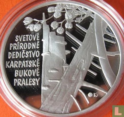Slovaquie 10 euro 2015 (BE) "Primeval beech forest of the Carpathians" - Image 2