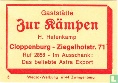 Gaststätte Zur Rämpen - H. Halenkamp