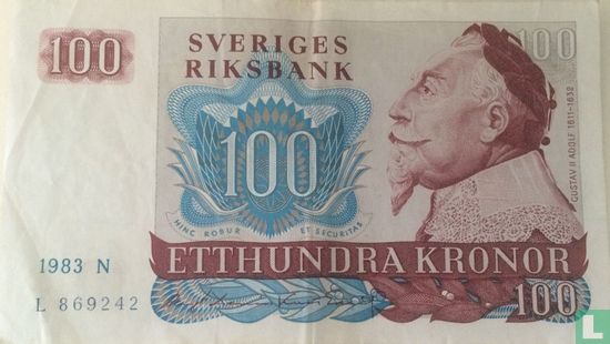 Sweden 100 Kronor 1983 - Image 1