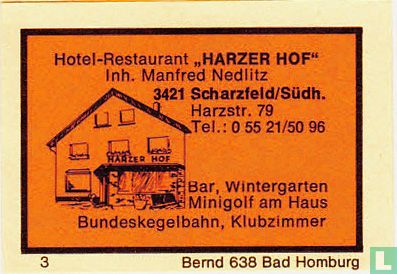"Harzer Hof" - Manfred Nedlitz