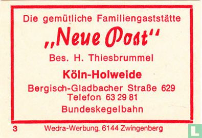 "Neue Post" - H. Thiesbrummel