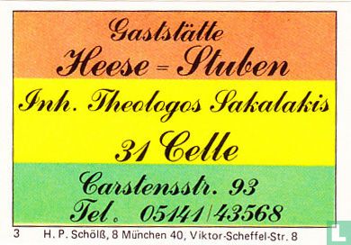 Gaststätte Heese-Stuben - Theologos Sakalakis