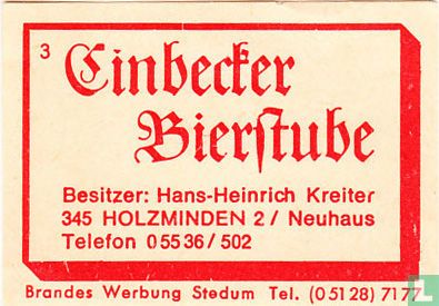 Einbecher Bierstube - Hans-Heinrich Kreiter