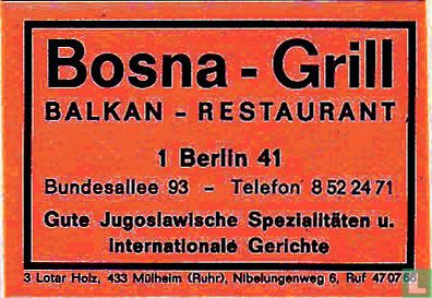 Bosna-Grill - Balkan Restaurant