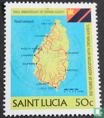 Karte von Saint Lucia
