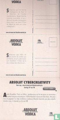 0868 - Absolut Vodka "Absolut Brussels" "Absolut Paris" "Absolut Milan" "Absolut Cybercreativity"  - Bild 3