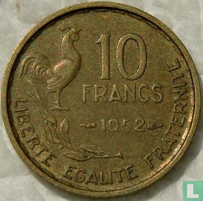 Frankrijk 10 francs 1952 (zonder B) - Afbeelding 1