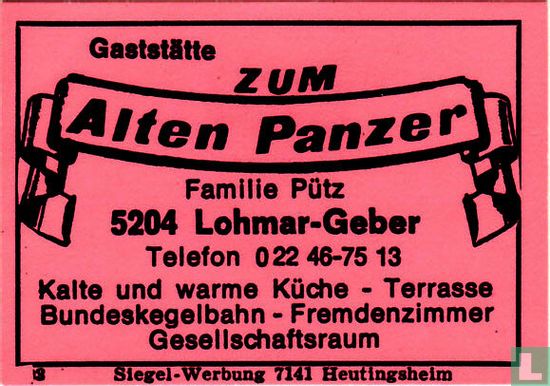 Gaststätte Zum Alten Panzer - Familie Pütz
