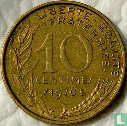 France 10 centimes 1970 - Image 1