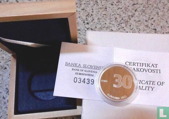 Slovenia 30 euro 2011 (PROOF) "20th anniversary of Independence" - Image 3