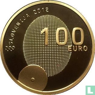 Slovenië 100 euro 2012 (PROOF) "100th anniversary of the first - ever Slovenian Olympic Gold Medal" - Afbeelding 1