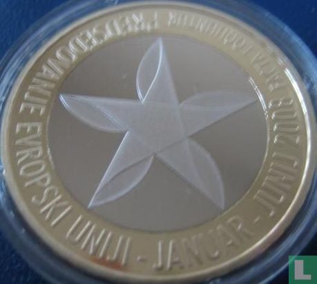 Slovenia 3 euro 2008 (PROOF) "Slovenian Presidency of the Council of the EU" - Image 2