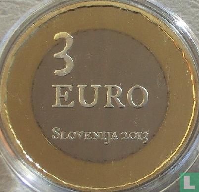 Slovenië 3 euro 2013 (PROOF) "300th anniversary of the Tolmin peasant revolt" - Afbeelding 1