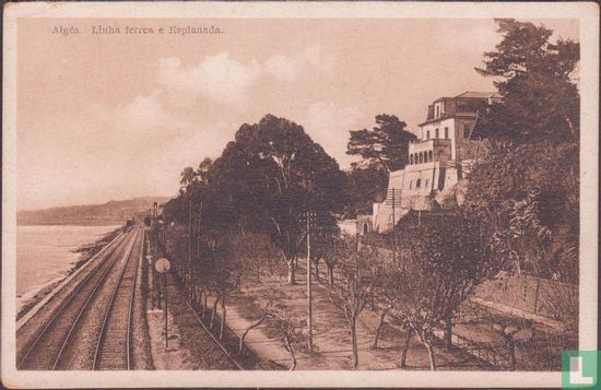 Spoorweg bij Algés