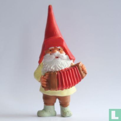 Gnome avec accordéon [puntmunts rouge] - Image 1