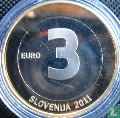 Slovénie 3 euro 2011 (BE) "20th anniversary of Independence" - Image 1