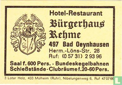 Hotel-Restaurant Bürgerhaus Rehme