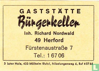 Gaststätte Bürgerkeller - Richard Nordwald